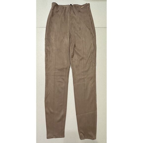 Guess ES Maya Leggings Summer Clay Faux Suede High Rise Skinny Pants NWT XS‎ - Picture 1 of 10